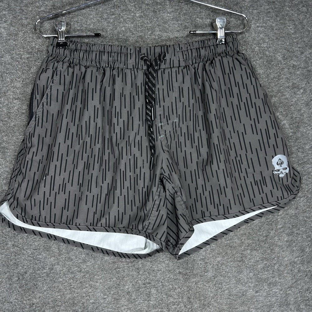 Zero Foxtrot Shorts Mens L Gray Raintarn Strichtarn Performance 5" inseam